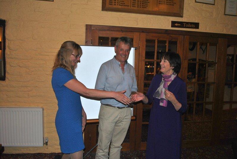 7.15 for 7.30pm Speaker and dinner at the Baron - Dorothy presenting Mike and Hazel with a cheque for £500