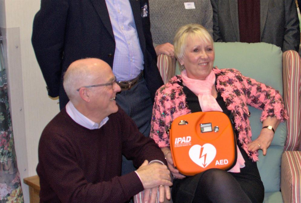 Rotary donates to St Luke's Hospice - A debibrillator bought from the donation made by Rotary