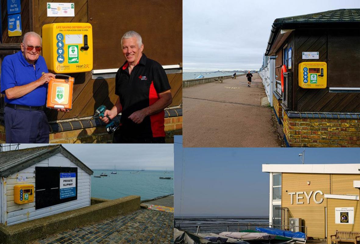 Defibrillator Project - SEADIP - Ron Price and Tony Young team up to install Defibrillators