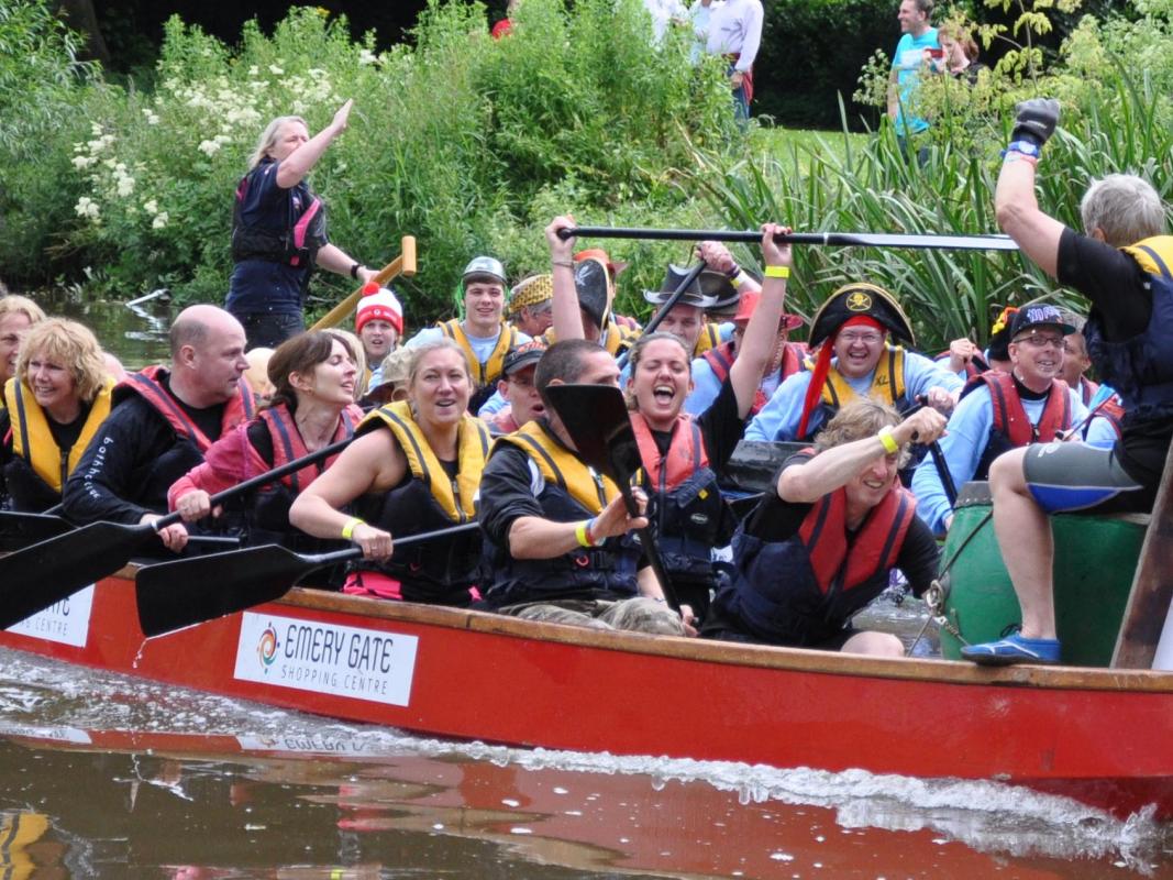 Dragon boat event. Rotary Club of Chippenham Wiltshire Vale