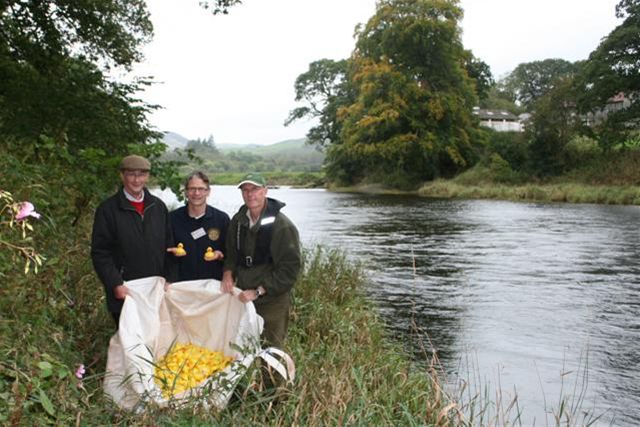 Family Fun Day, Duck Race & Hog Roast 25/9/11 - Getting ready for launch