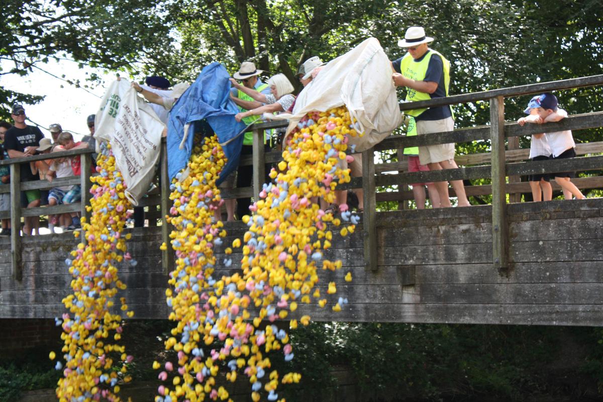 Photo Album - Our Annual Duck Race takes place at the Rowbarge Inn Woolhampton