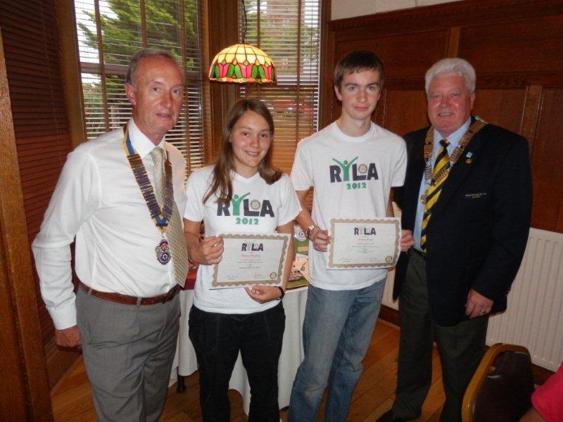 Rotary Year 2012-13 - Dunbar's RYLA candidates