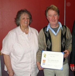 PHF Award to Eddie Allen - Eddie & Ruth Allen with their PHF Award