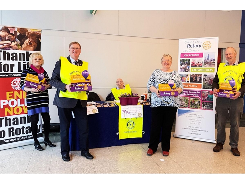 Rotary Foundation - Members collecting at the SECC on 25th February