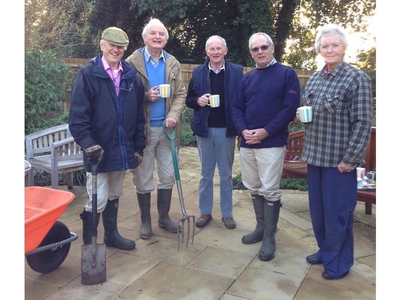 Rotary in Exeter - The team working on replanting the FORCE garden 