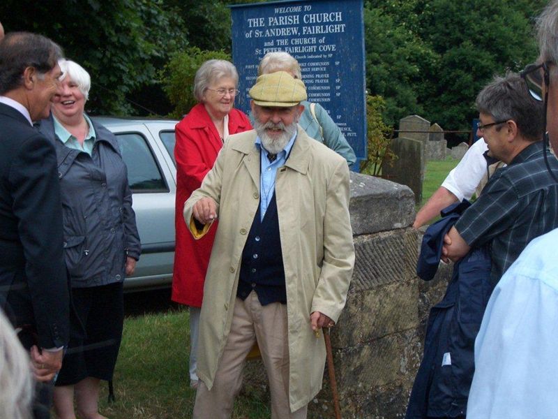 Fellowship evening with guided tour at Fairlight Church and Cemetry led by Rotarian Brion Purdey. - 