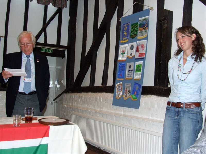 31 August 2011 - Ambassadorial Scholar Lindi bids us farewell - Immediate Past President Chalmers Cursley sings Lindi's praises.