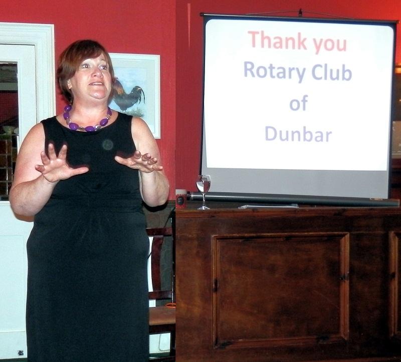 Rotary Year 2012-13 - Fiona O'Donnell addresses the Club