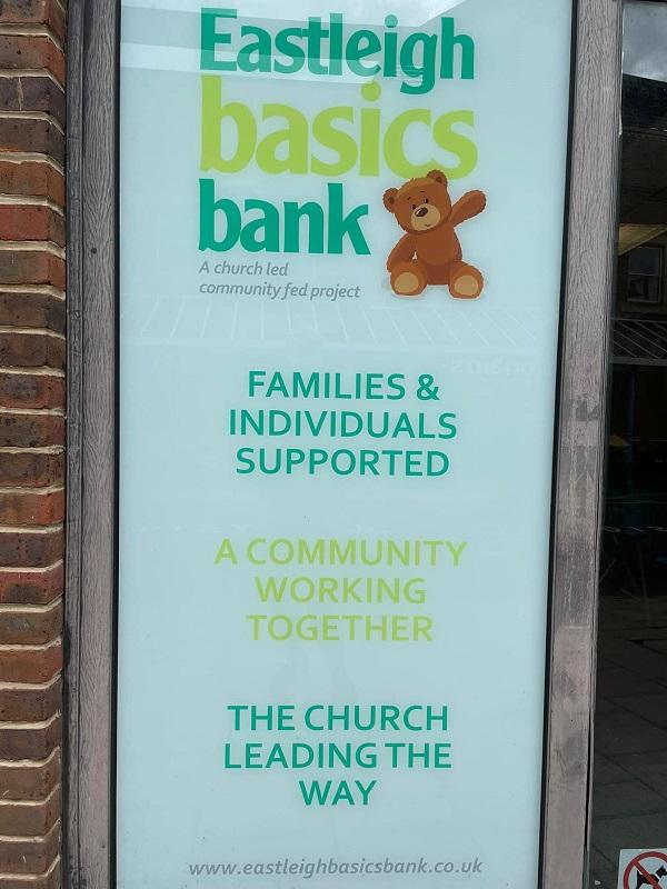 Eastleigh Rotary donate money To Eastleigh Basics Foodbank - 
