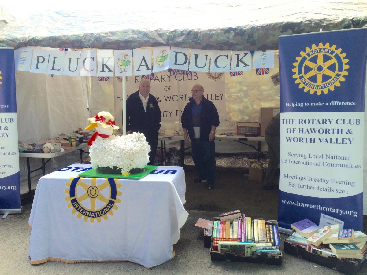 Fundraising at Events - We often 'Pluck the Duck'