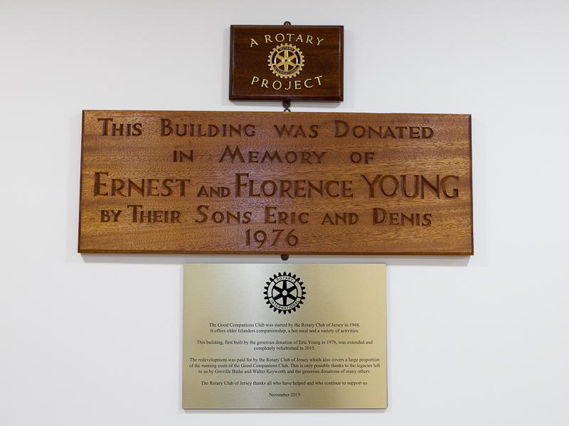 Good Companions Club Opening - Memorial plaques
