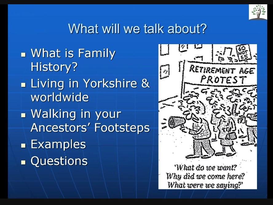 Family History and Surnames - a talk by George English - 