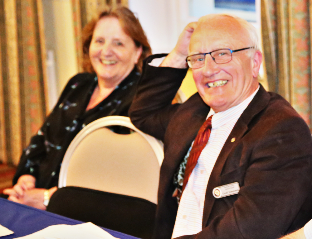 Club Assembly & Presidential Handover - DAGJanis Harding from the Rotary Club of Buckingham conveyed Rotary District 1260's message for the coming year, and congratulations to President Geoff.
