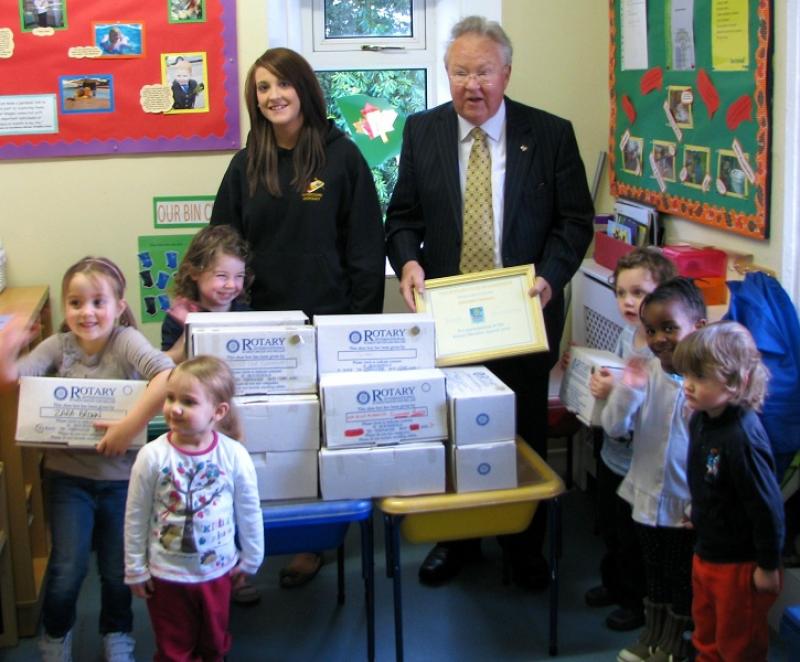 2012 Rotary Shoebox Appeal achieves a total of 2021 Shoeboxes - 