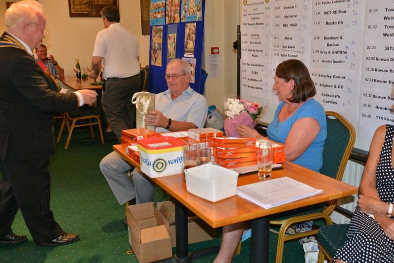 Charity Golf Day - Golf Day Committee Chairman  Rtn James Robertson and his wife Aileen