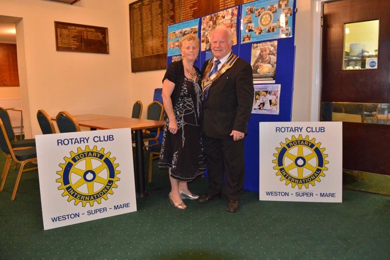 Annual Charity Golf Day - President Terry Gilbert and his wife Rose
