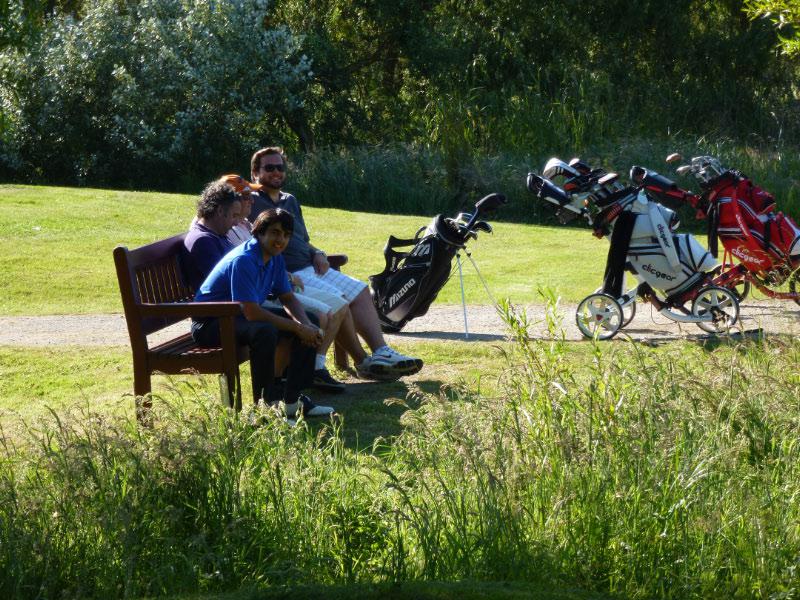 Hearts & Smiles Golf Day (20 June 2014) - A few lads taking a break