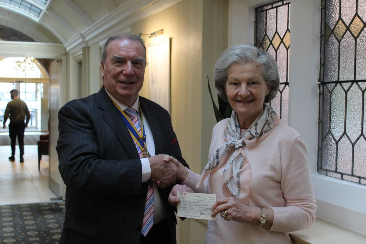 Presentation of Funds To Local Charities - President Hugh and Elizabeth Hall on behalf of
Life Education