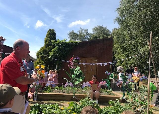Heswall Primary School -butterfly garden  - Opening of the garden 