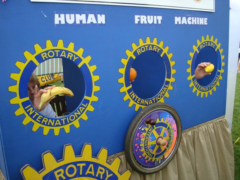 Rotary at Haddenham Fete - Human Fruit Machine