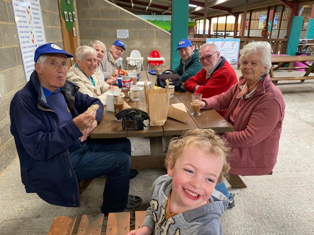 Kids Out July 2022 - Rotarians enjoy a well earned cuppa