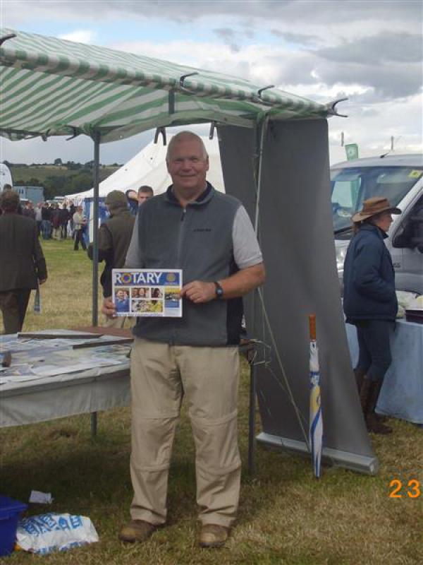 Rotary club presence at Wensleydale Show - Rtn Mike Chilton