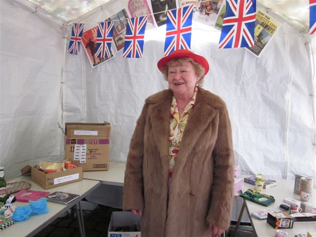 Fundraising at Events - and some go the extra mile to dress up in the clothes from the era