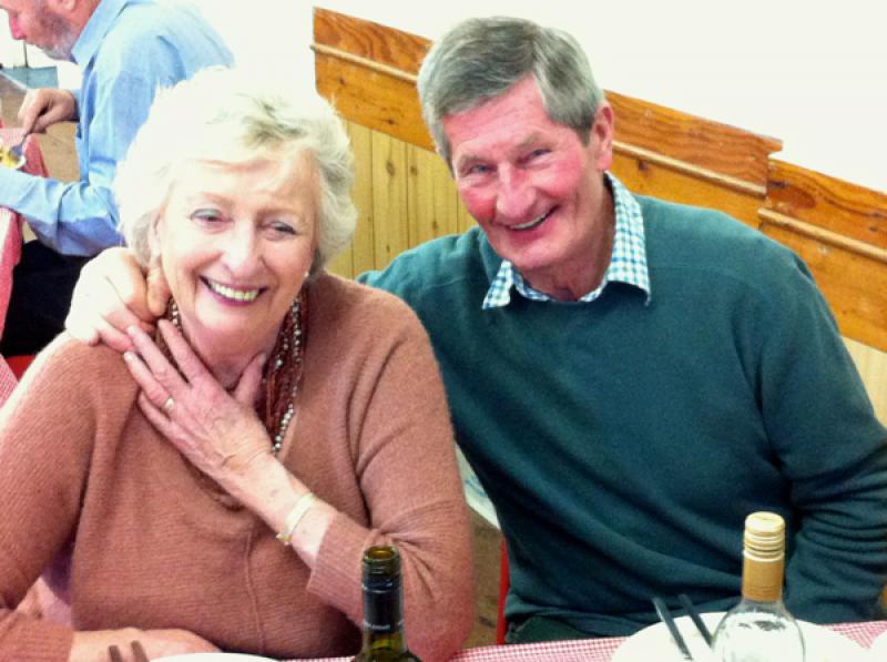 Roy Treloar's Xmas Lunch 2013 - Brian and Joy Portch