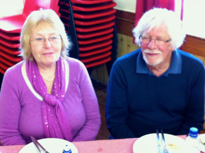 Roy Treloar's Xmas Lunch 2013 - Rita Harris and neighbour