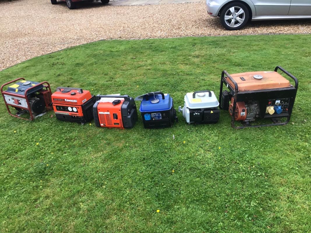 2023 - Generator Appeal - Generators donated to the club after 
 a appeal led by club member Vin ready for shipping out to Ukraine.