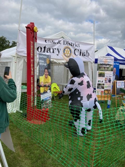 Usk Show 2021 - Anyone - and we mean ANYONE can have a go....even him?