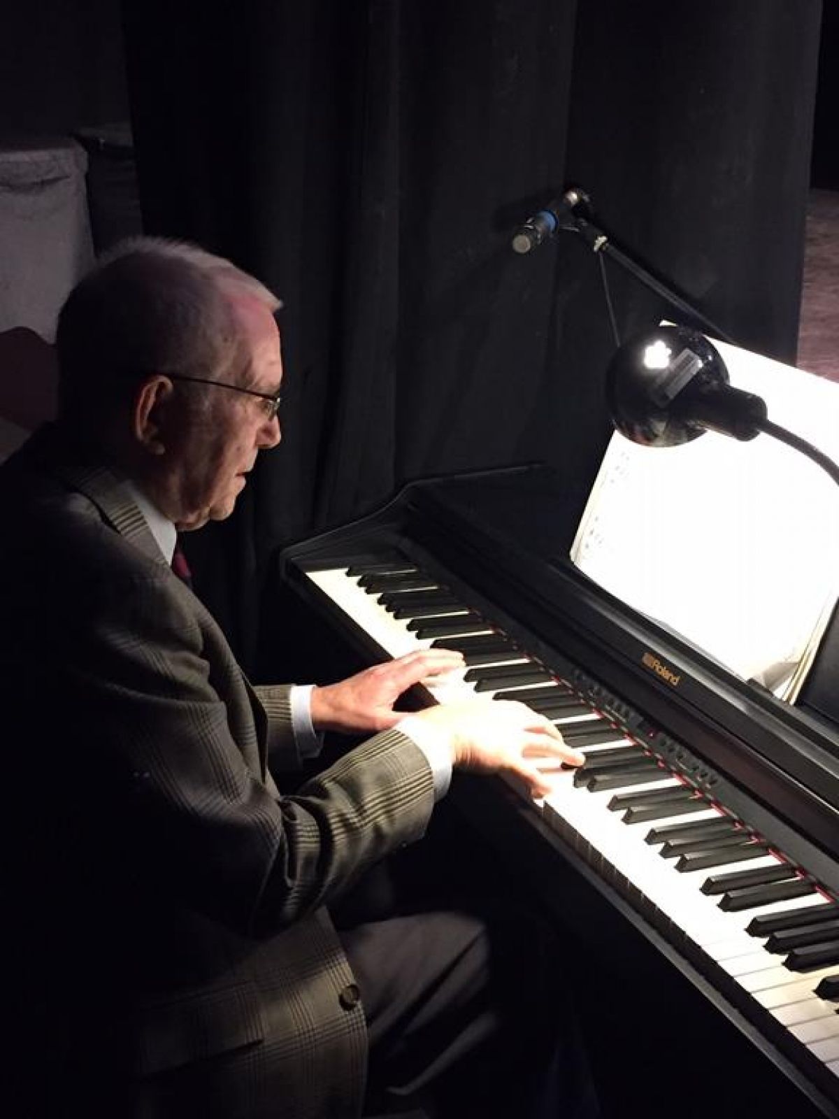 Schools Make Music 2022 - Derek Oldfield at piano