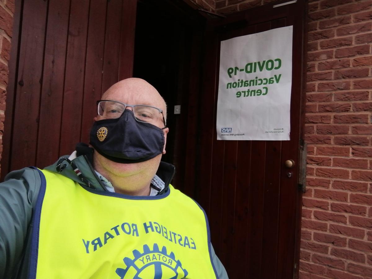Eastleigh Rotary helping out with Covid vaccinations - IMG 20210325 141434
