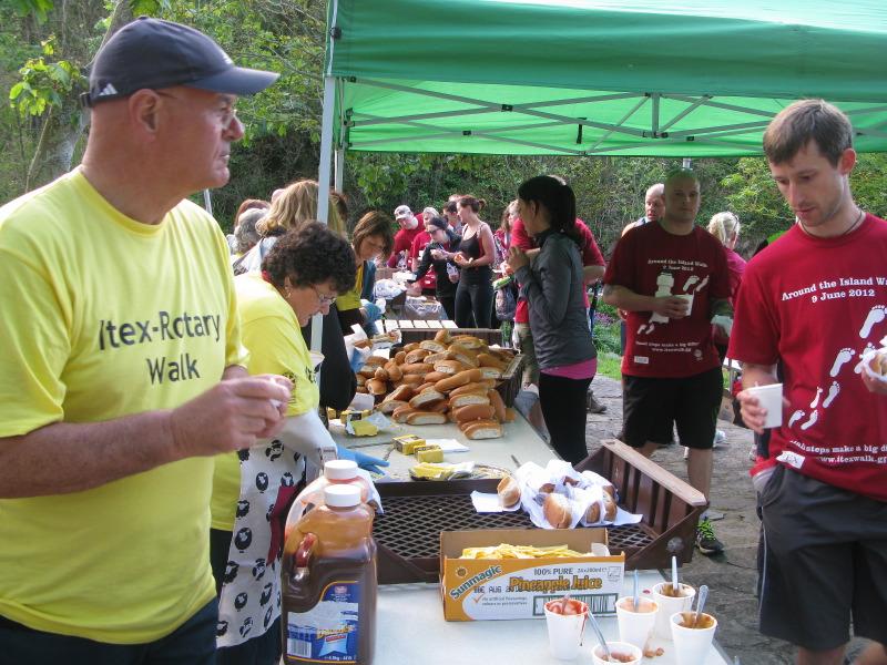 Annual Itex-Rotary Walk around Guernsey (6  June 2012) - Breakfast Row