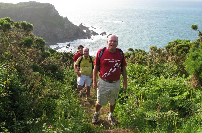Annual Itex-Rotary Walk around Guernsey (6  June 2012) - Uphill