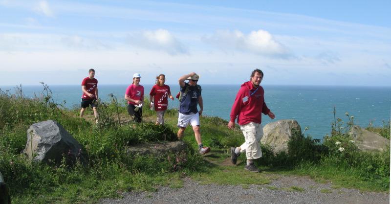 Annual Itex-Rotary Walk around Guernsey (6  June 2012) - Group against sea