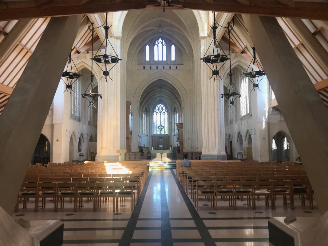 Advent Carol Service - The interior of Douai Abbey