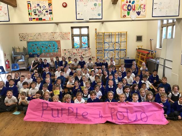 Purple for Polio at Whitminster School - 