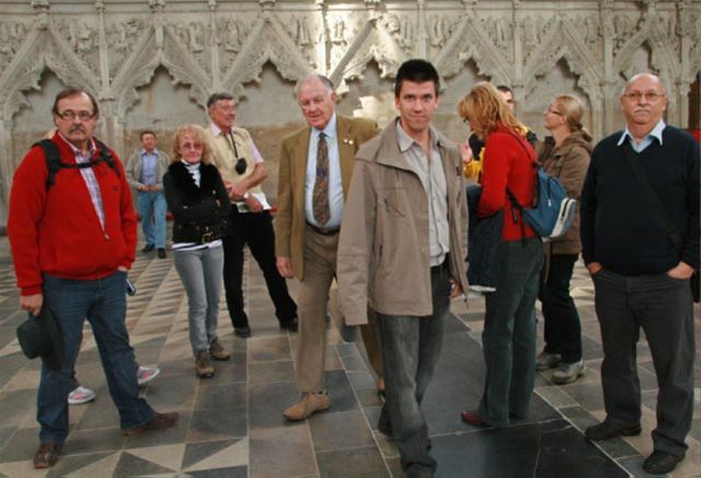 Sep 2010 Visit of Szeged Rotarians and partners - Part of the group in the Lady Chapel with Cathedral guide and Ely Rotarian John ?
