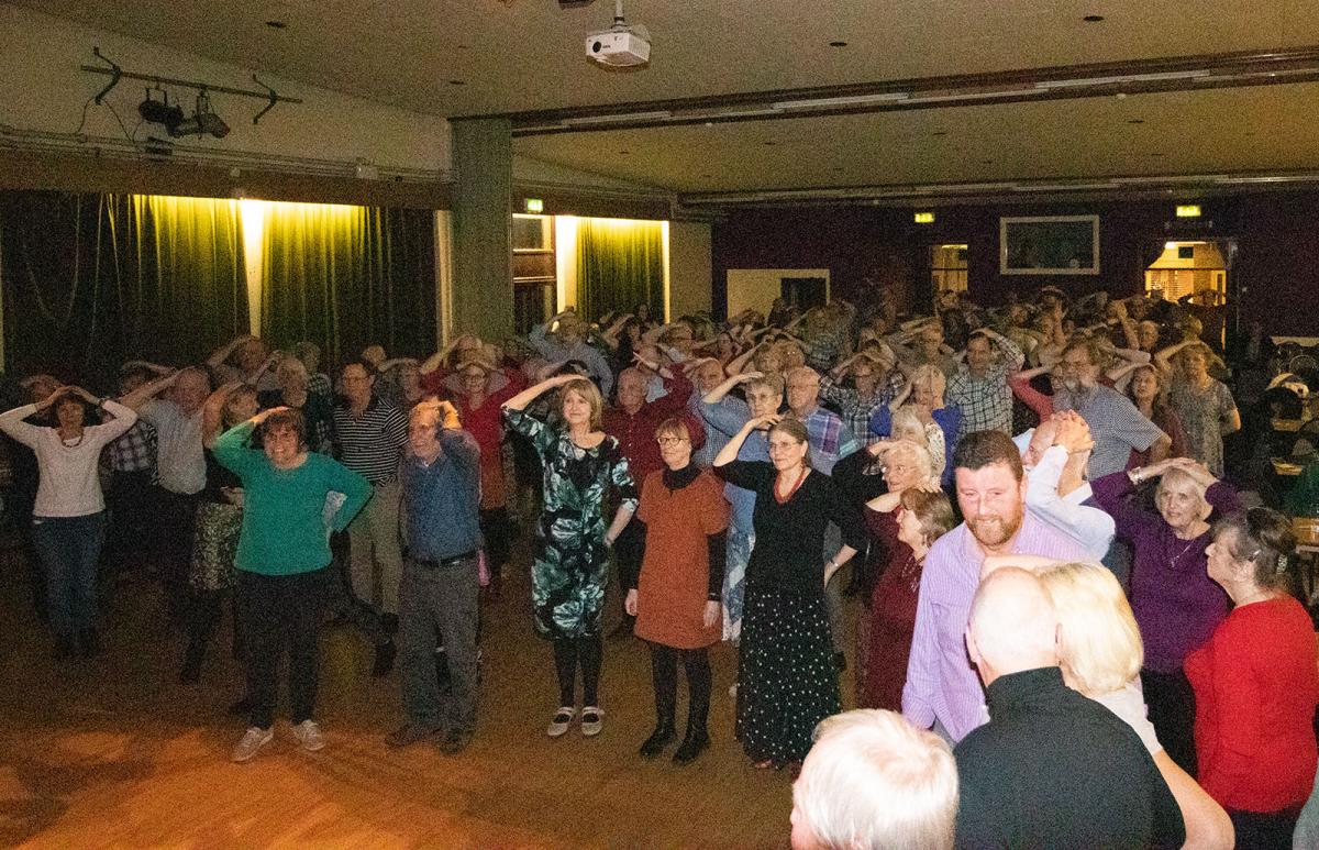 Packed hall for our Barn Dance - our fund raising game for charity