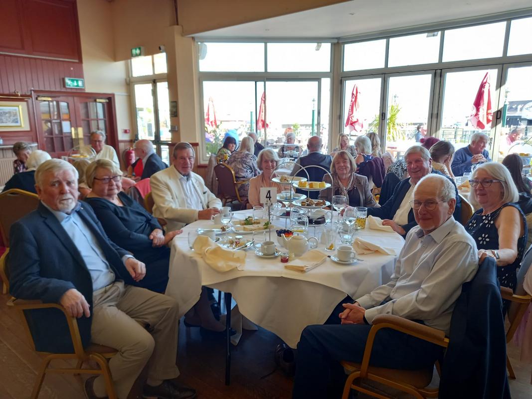 Isle of Thanet Sunrise Rotary Club's Grand Tea Dance - In the picture, amongst others, is Roy Copper and his wife plus further round the table to the right, Beverly Aitkin