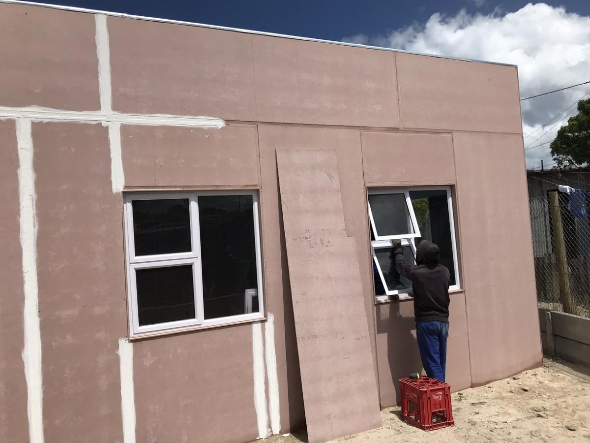 Progress at Ilitha School - Progress with the new classroom at Ilitha School, Cape Town - mid October 2017