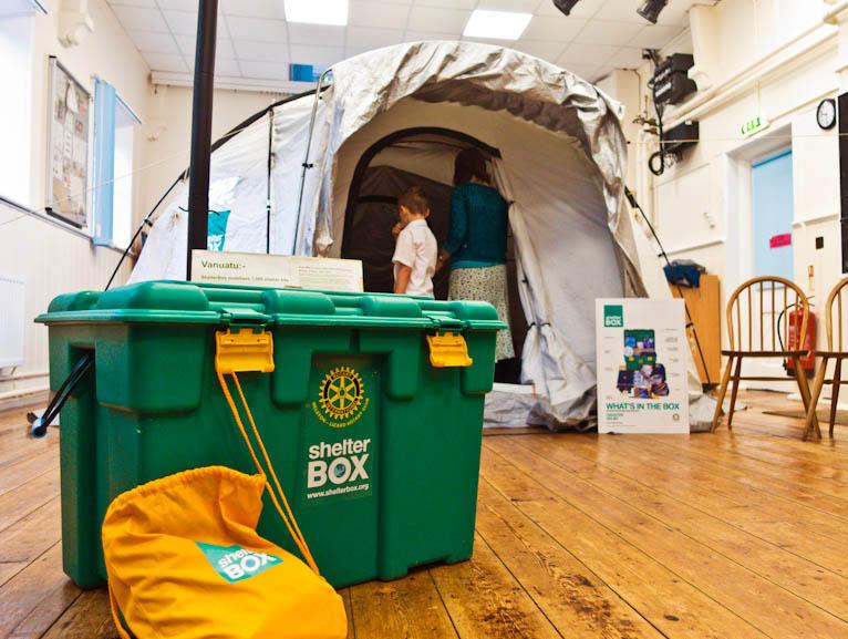 Rotarians help with Shelter Box - 