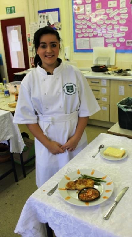 Young Chef 2014/15 - Jade with both courses 