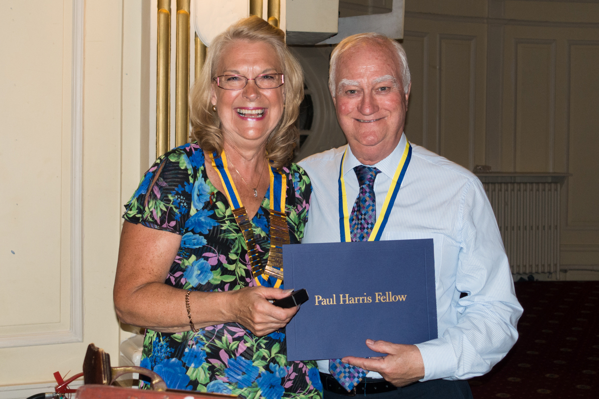 Handover Night - John Tarpey receiving his PHF Award