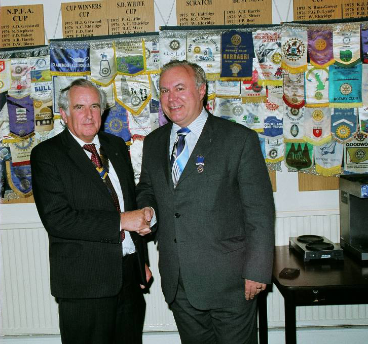 Presidential Handovers - Jan Doskar handed over the Presidency of the Club to Michael Horner