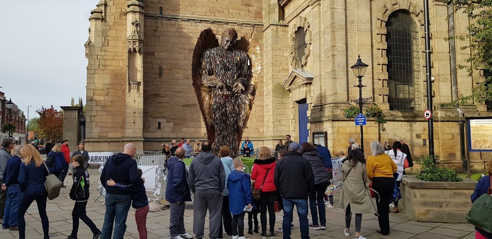 Derby Rotary Satellite - We supported the Knife Angel event by marshalling one very busy Saturday.