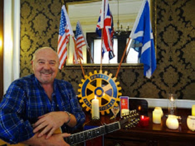 End Polio Now  - Local entertainer, Kenny Wilson,of the Wherries fame starts off the meeting