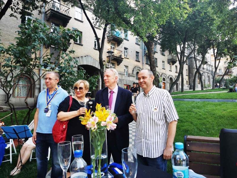 ROTARY PEACE SQUARE IN KYIV UKRAINE - At the launch of the Rotary Peace Square in Kiev